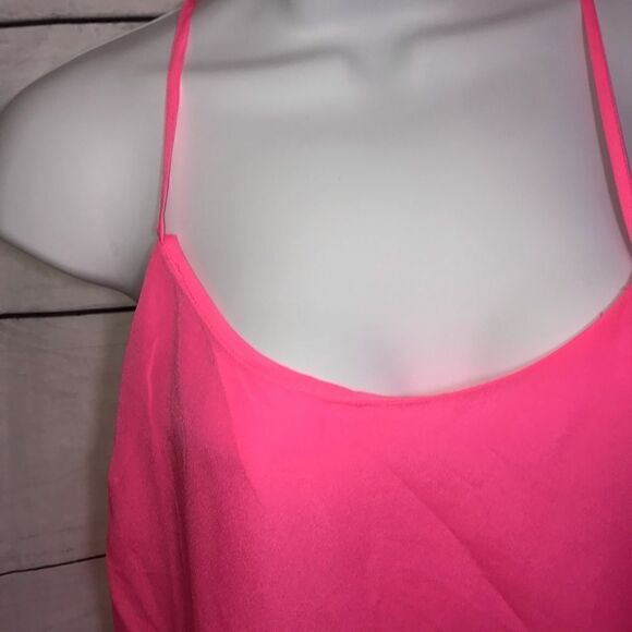 J. Crew Factory Racerback Cami Top-Neon Pink Sz 00 - Picture 6 of 8